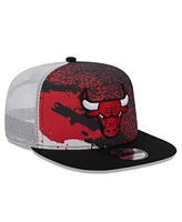 New Era Men's Black Chicago Bulls Court Sport Speckle 9fifty Snapback Hat