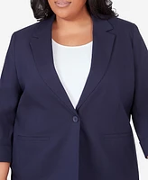 Alfred Dunner Plus Classic Fit Blazer Jacket