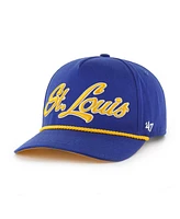 47 Men's Blue St. Louis Blues Overhand Logo Side Patch Hitch Adjustable Hat