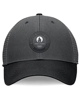 Fanatics Branded Men's Charcoal/Black Paris 2024 Adjustable Hat