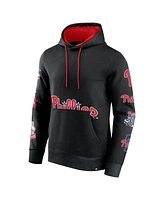 Fanatics Branded Men's Black Philadelphia Phillies Wild Winner Pullover Hoodie