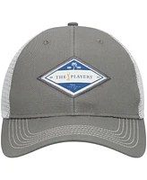 Ahead Men's Gray/White The Players Wolcott Snapback Hat