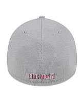 New Era Men's Gray Cincinnati Reds Active Pivot 39thirty Flex Hat