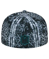 New Era Men's Black Philadelphia Eagles Shibori 59fifty Fitted Hat