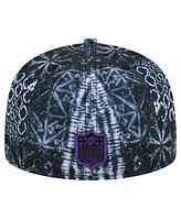 New Era Men's Black Minnesota Vikings Shibori 59fifty Fitted Hat