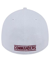 New Era Men's White Washington Commanders Active 39thirty Flex Hat