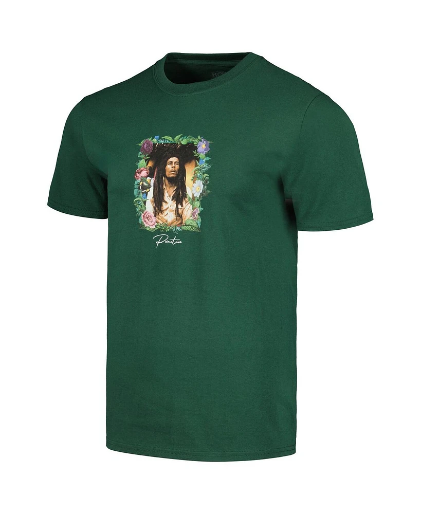 Primitive Apparel Unisex Forest Green Bob Marley Everlasting Small Portrait Graphic T-Shirt
