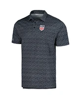 Antigua Men's Black Usmnt Figment Polo