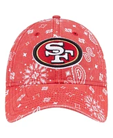 New Era Women's Scarlet San Francisco 49ers Paisley 9Twenty Adjustable Hat