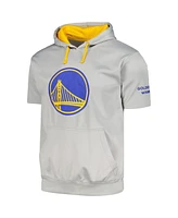 Fanatics Branded Men's Silver Golden State Warriors Big Tall Logo Pullover Hoodie