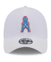 New Era Men's White Tennessee Titans Main 39Thirty Flex Hat