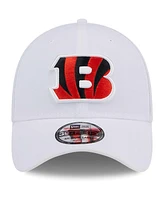 New Era Men's White Cincinnati Bengals Main 39Thirty Flex Hat