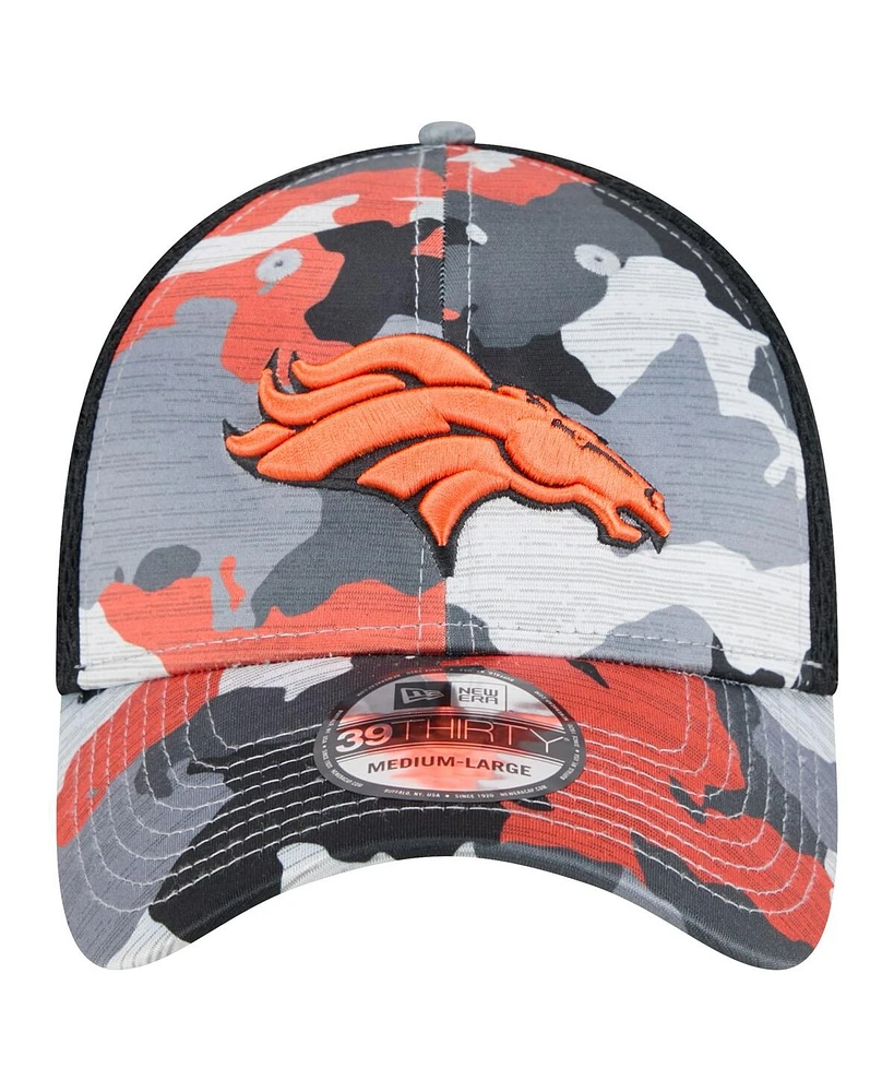 New Era Men's Camo/Black Denver Broncos Active 39Thirty Flex Hat