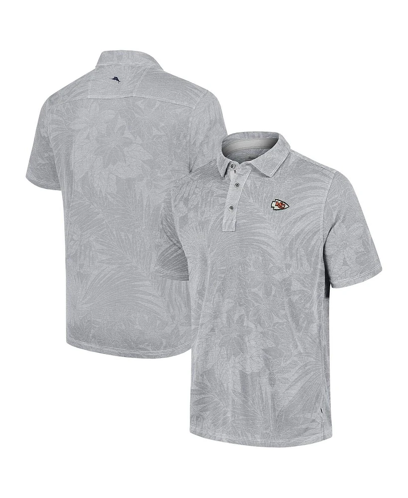 Tommy Bahama Men's Gray Kansas City Chiefs Sport Santiago Paradise Polo