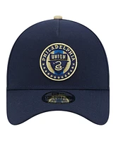 New Era Men's Navy Philadelphia Union 2024 Kick Off Collection 9Forty A-Frame Adjustable Hat