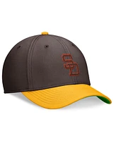 Nike Men's Brown/Gold San Diego Padres Cooperstown Collection Rewind Swooshflex Performance Hat