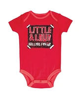 Champion Infant Red/Gray/White Georgia Bulldogs 3-Pack Bodysuit Set