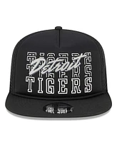 New Era Men's Black Detroit Tigers Street Team A-Frame Trucker 9Fifty Snapback Hat