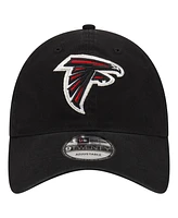 New Era Men's Black Atlanta Falcons Distinct 9Twenty Adjustable Hat