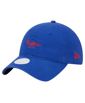 New Era Women's Royal Buffalo Bills Throwback Delicate 9Twenty Adjustable Hat