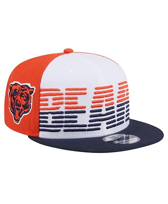 New Era Men's White/Navy Chicago Bears Throwback Space 9Fifty Snapback Hat