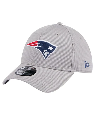 New Era Men's Gray England Patriots Active 39Thirty Flex Hat