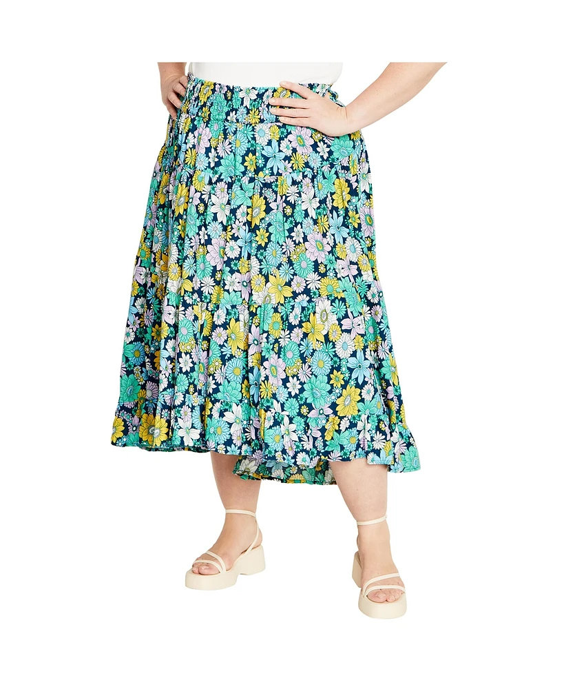 City Chic Plus Bianca Skirt