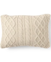 Lands' End Cable Knit Decorative Throw Pillow