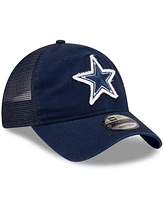 New Era Men's Navy Dallas Cowboys Game Day 9Twenty Adjustable Trucker Hat