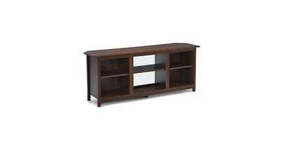 Slickblue 2 Tier Farmhouse Universal Tv Stand for Tv's up to 65 Inch Flat Screen