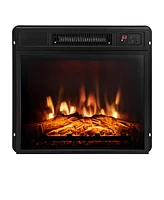 Slickblue 18 Inch Electric Fireplace Inserted with Adjustable Led Flame