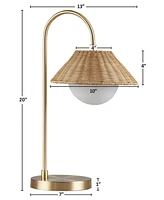 Ink+Ivy Laguna Rattan Weave Table Lamp