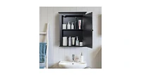 Slickblue Bathroom Mirror Cabinet Wall Mounted Adjustable Shelf Medicine Storage