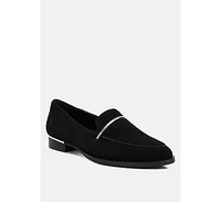 Rag & Co Paulina Womens Suede Leather Loafers