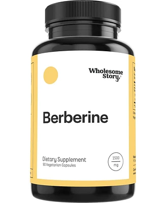 Wholesome Story Berberine Supplement | Berberine 500mg Per Capsule | 97% Standardized Purity | Supports Metabolic Profiles & Hormonal Balance | 90ct