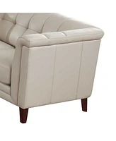 Arvo 62" Top Grain Leather Loveseat