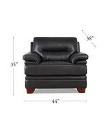 Luxor 44" Top Grain Leather Chair