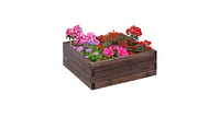 Slickblue Square Raised Garden Bed Flower Vegetables Seeds Planter