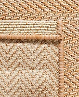 Safavieh Courtyard CY8022 Natural and Cream 5'3" x 7'7" Sisal Weave Outdoor Area Rug