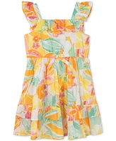 Rare Editions Little Girls Floral-Print Ruffled Dress