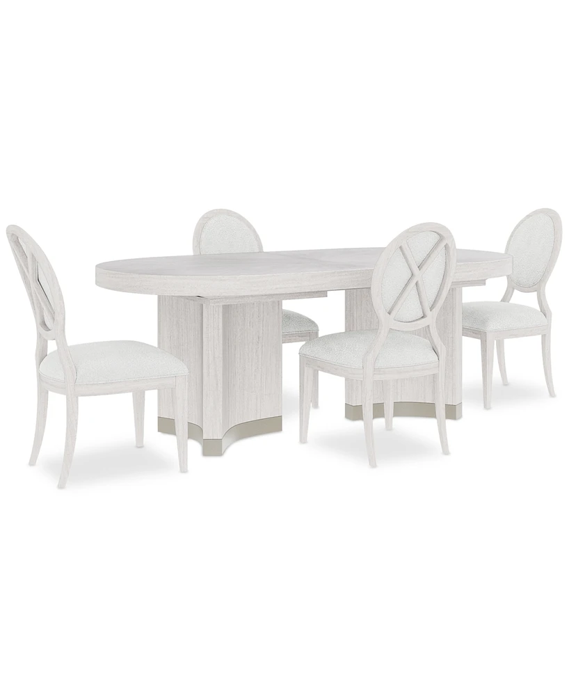 Warlington Pc. Dining Set (Table & Side Chairs