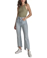 Dkny Jeans Women's High-Rise Destructed-Hem