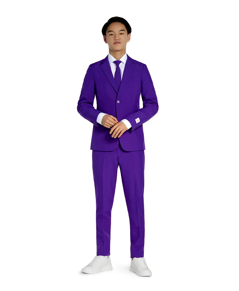 OppoSuits Big Boys Purple Prince 3Pc Suit