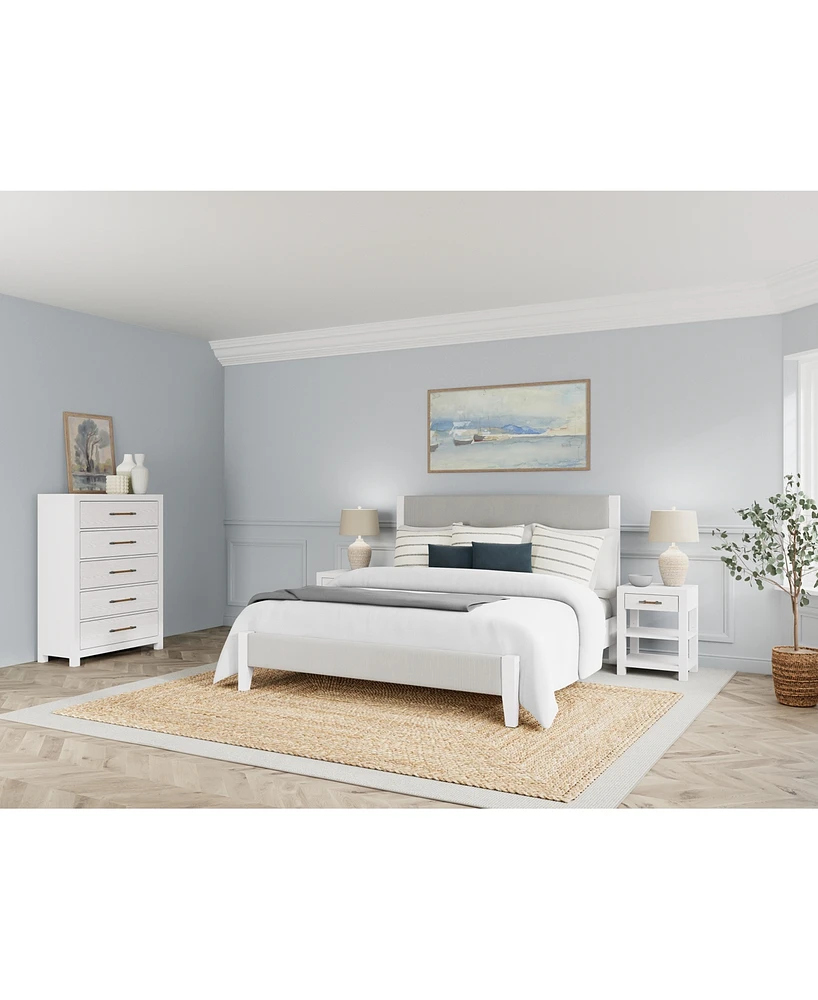 Catriona 3pc Bedroom Set (King Upholstered Bed, Chest & Open Nightstand), Created for Macy's