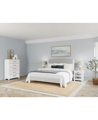 Catriona 3pc Bedroom Set (King Upholstered Bed, Chest & Open Nightstand), Created for Macy's