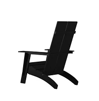 Piedmont Modern 2 Slat Back All-Weather Poly Resin Wood Adirondack Chair