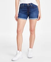 Levi's Women's Mid Rise Mid-Length Stretch Shorts