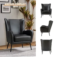 Halligan Upholstered Armchair with Nailhead Trims