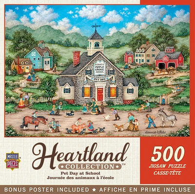 Masterpieces Heartland - Pet Day at School 500 Piece Jigsaw Puzzle