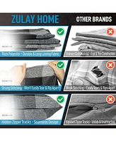Zulay Kitchen 2 Pack Buffalo Plaid Throw Pillow Outdoor & Indoor Covers 16x16 inches